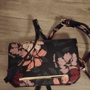 Steve Madden Black Floral Crossbody Bag